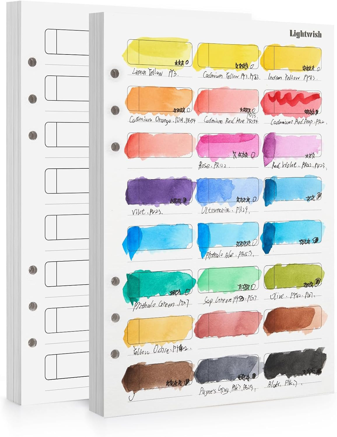 Watercolor Swatch Paper Bulk - 100% Cotton Hot Press 300Gsm/140Lb 2 Pack Total Watercolor Swatch Paper Bulk - 100% Cotton Hot Press 300Gsm/140Lb 2 Pack Total