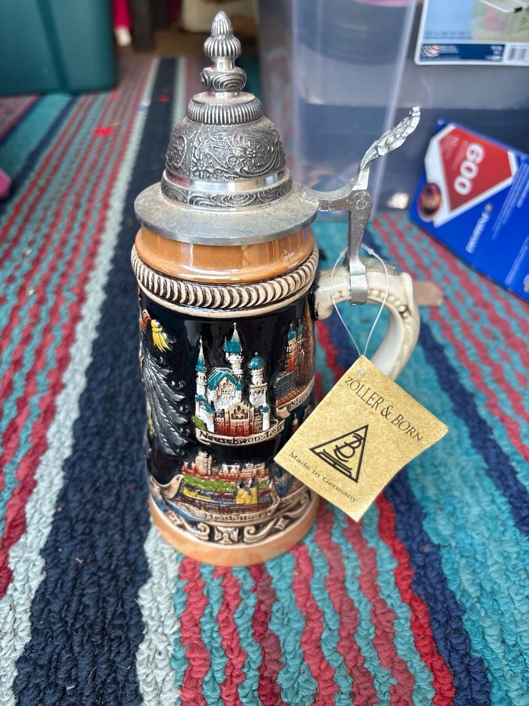 Zöller & Born Limited Edition Germany Cities & Landmarks Beer Stein with Pewter