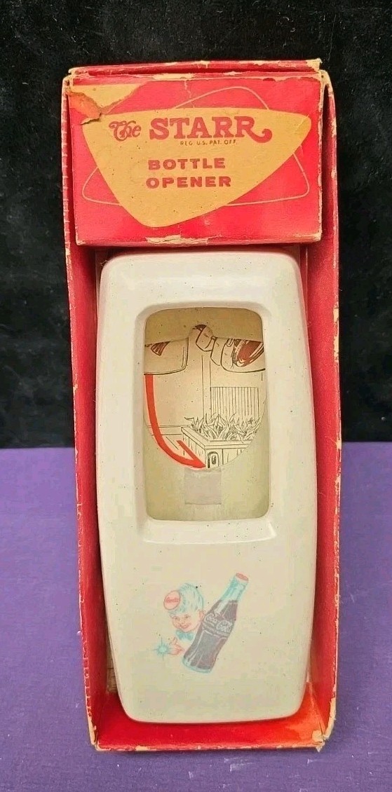 Vintage 1950s Coca Cola Bottle Opener The Starr Coke In Original Box NOS Vintage 1950s Coca Cola Bottle Opener The Starr Coke In Original Box NOS