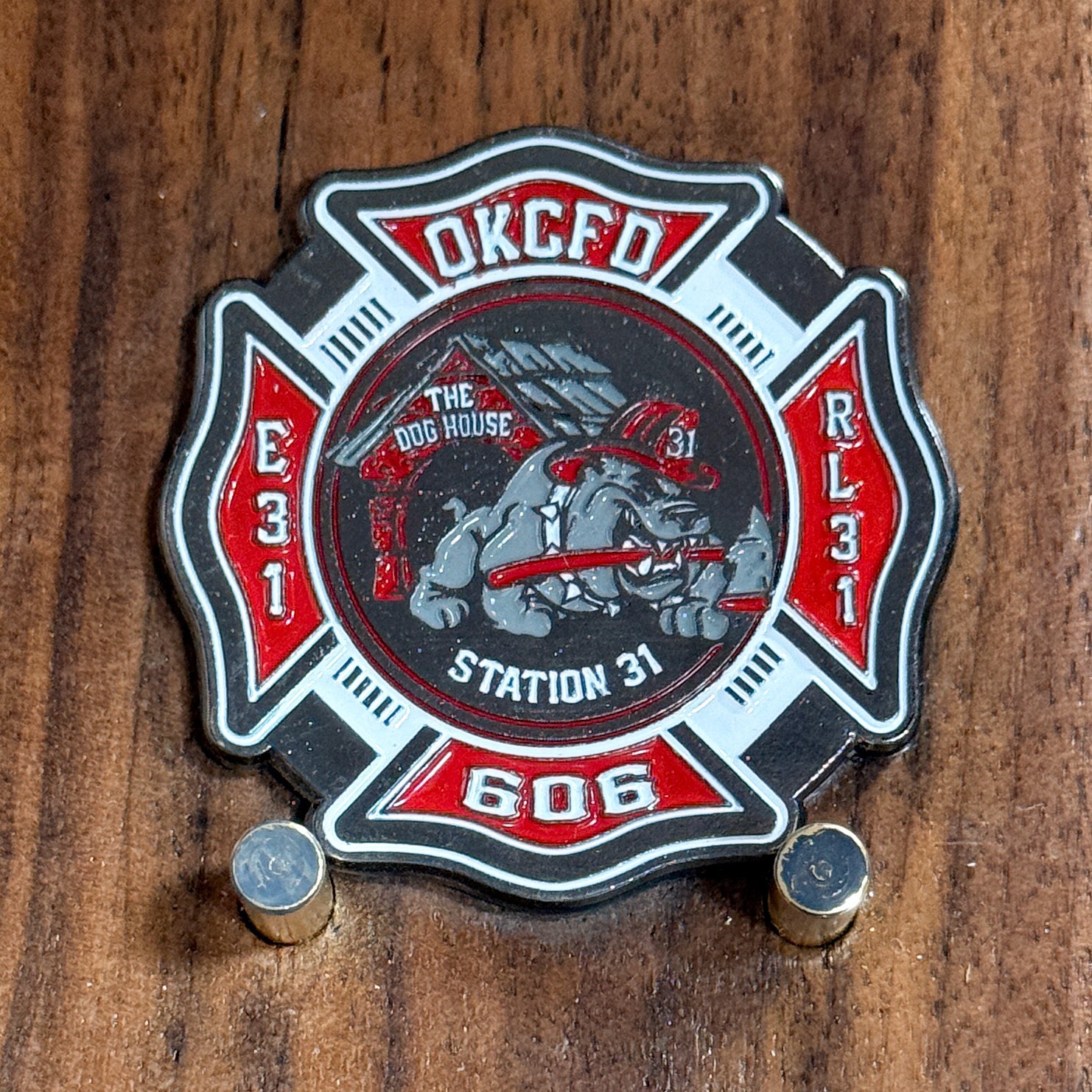 OKCFD Station 31 The Dog House Fire Rescue EMS Challenge Coin W#24 OKCFD Station 31 The Dog House Fire Rescue EMS Challenge Coin W#24