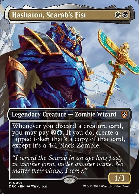 Hashaton, Scarab\'s Fist Custom Deck Commander MTG.