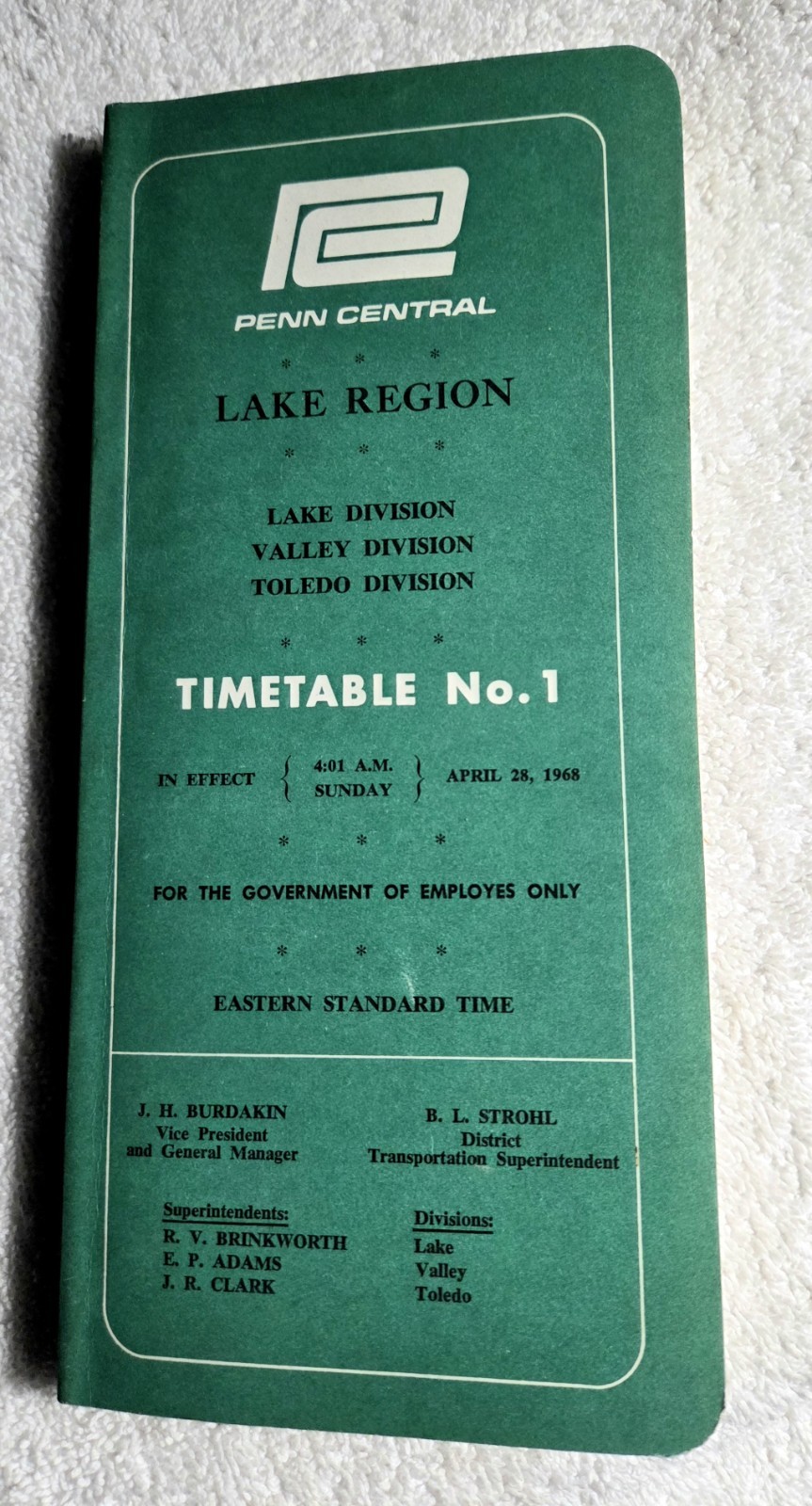 1968 Penn Central Lake Region TT#1