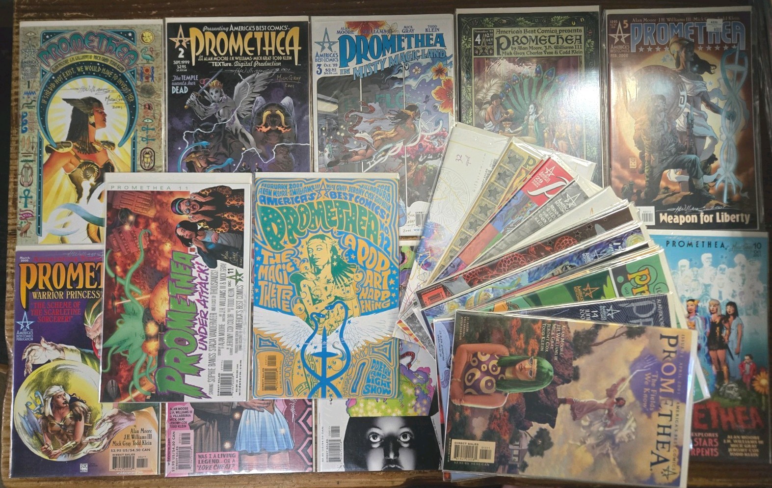 Promethea #1-32 COMPLETE SET VF/NM RARE 1-12 signed by J.H. Williams/Mick Gray 