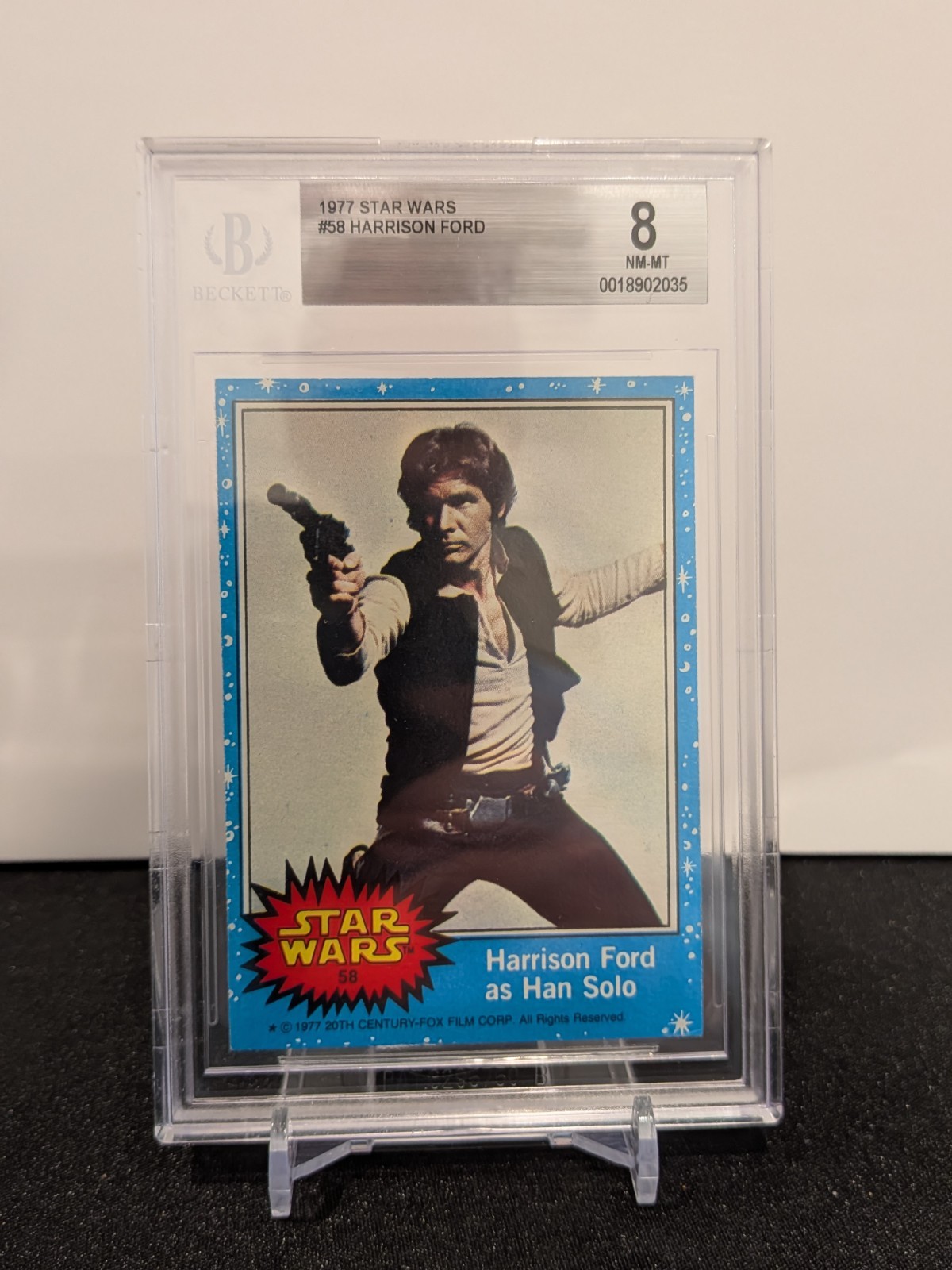 1977 Topps Star Wars #58 Harrison Ford as Han Solo Rookie BGS 8 (Not PSA) 🔥