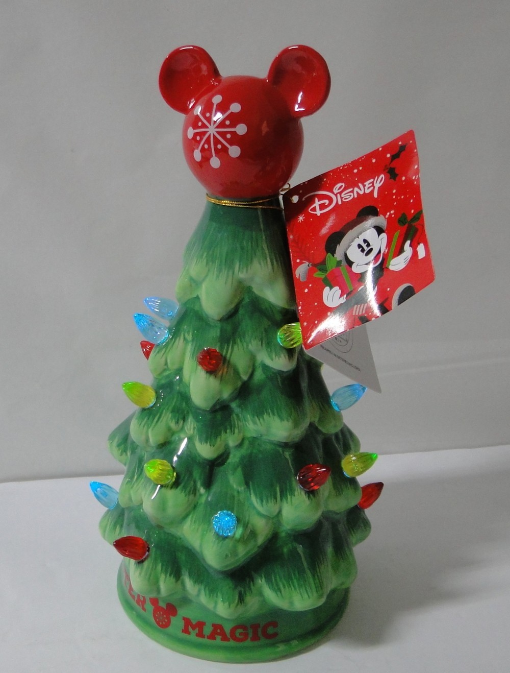 Disney Mickey Mouse LED Light-Up Christmas Tree Winter Magic NEW with tag 