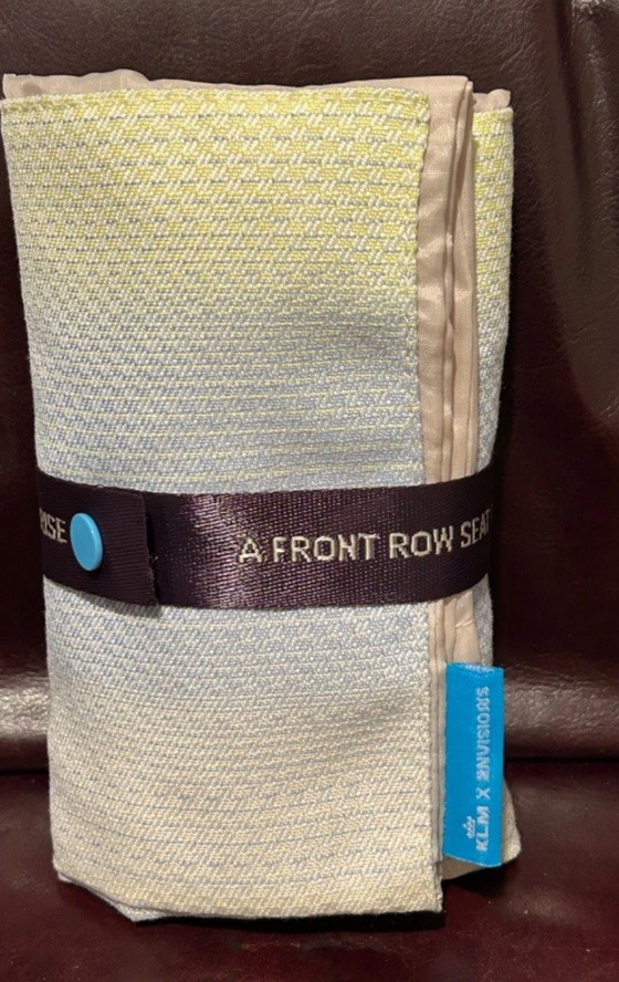 NEW - Sealed - KLM Airlines Amenity Kit Dutch Business Class Designer Carry Bag