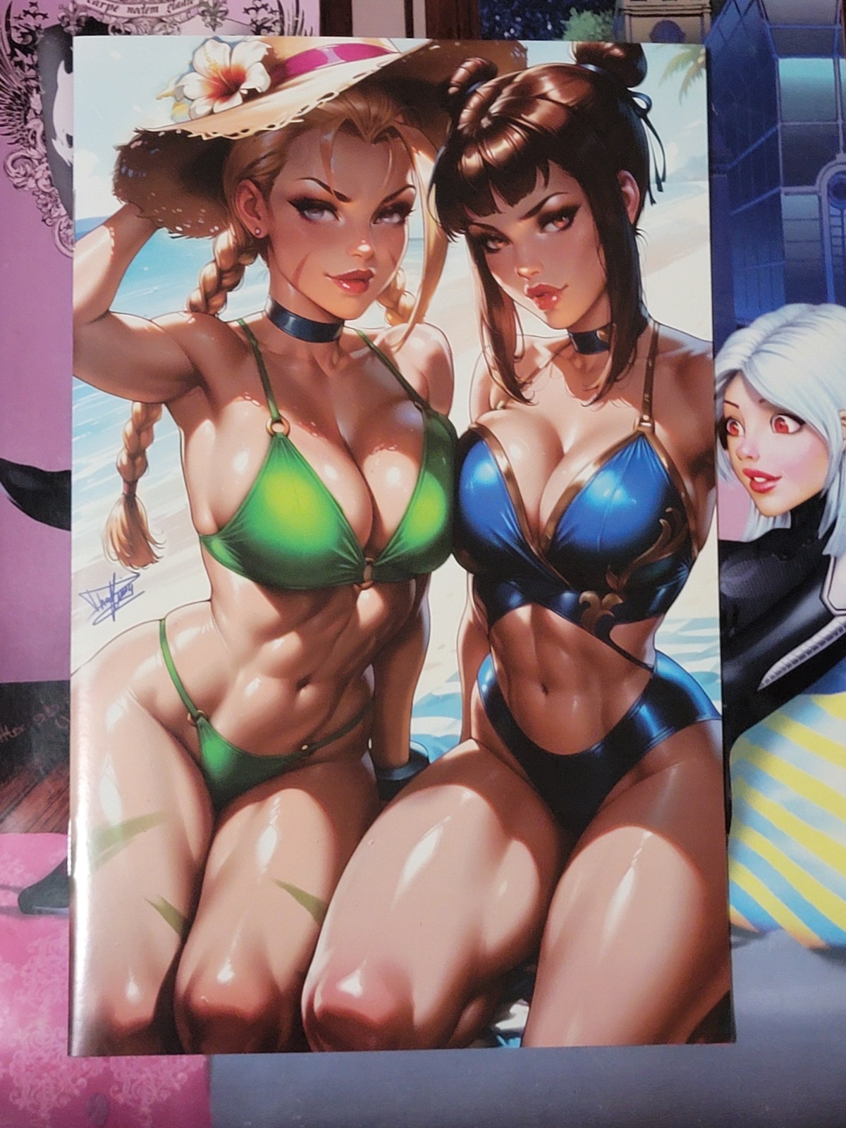 Artist Alley Comics Multiverse Saga  Cammy & Chun Li Bikini Cosplay virgin 🏆