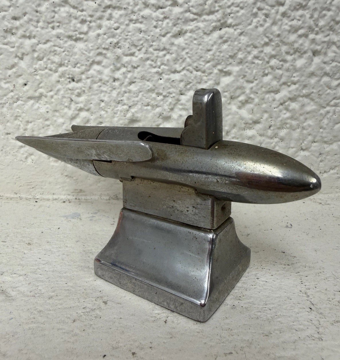 MCM Made In Occupied Japan Rocket Ship Missile Space Craft Table Lighter