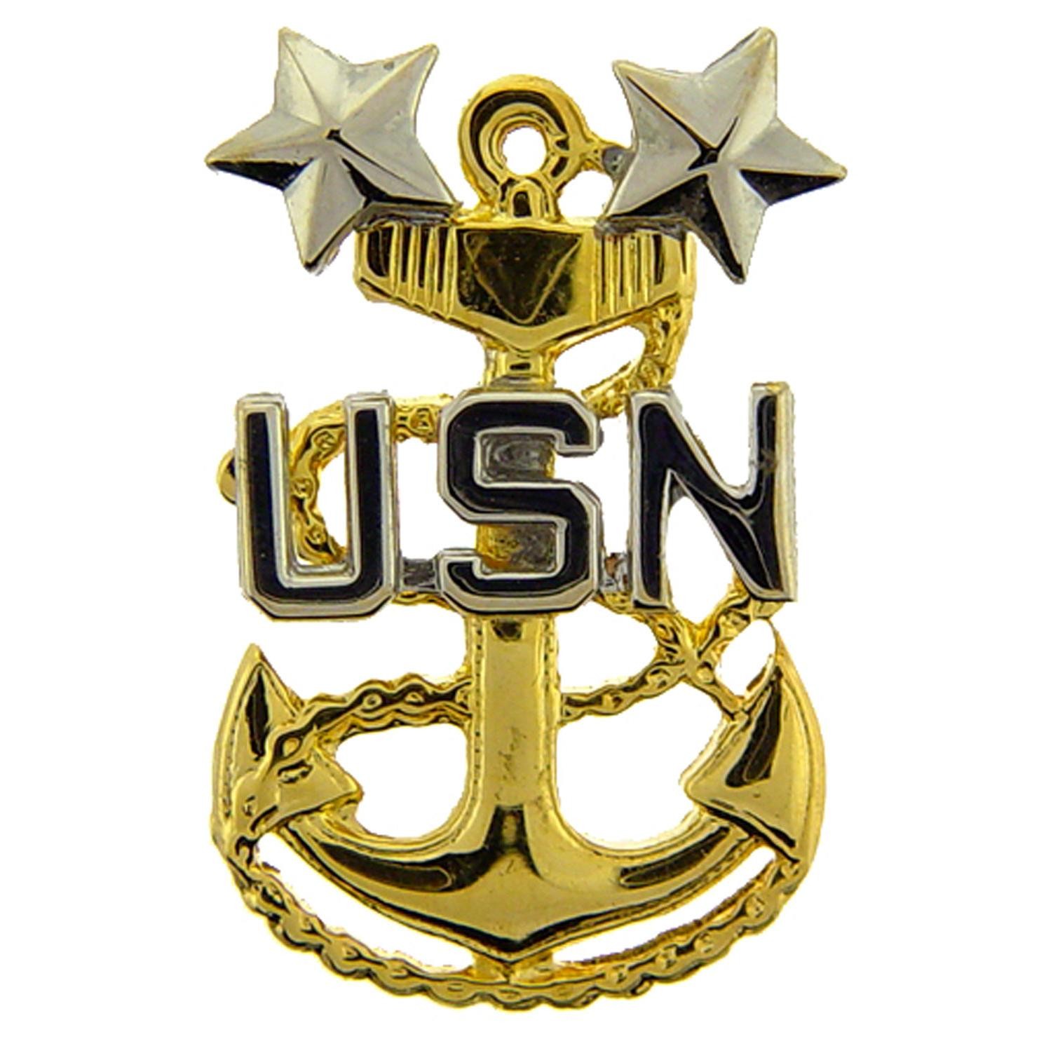 U.S. Navy Master Chief Petty Officer Emblem Pin 1