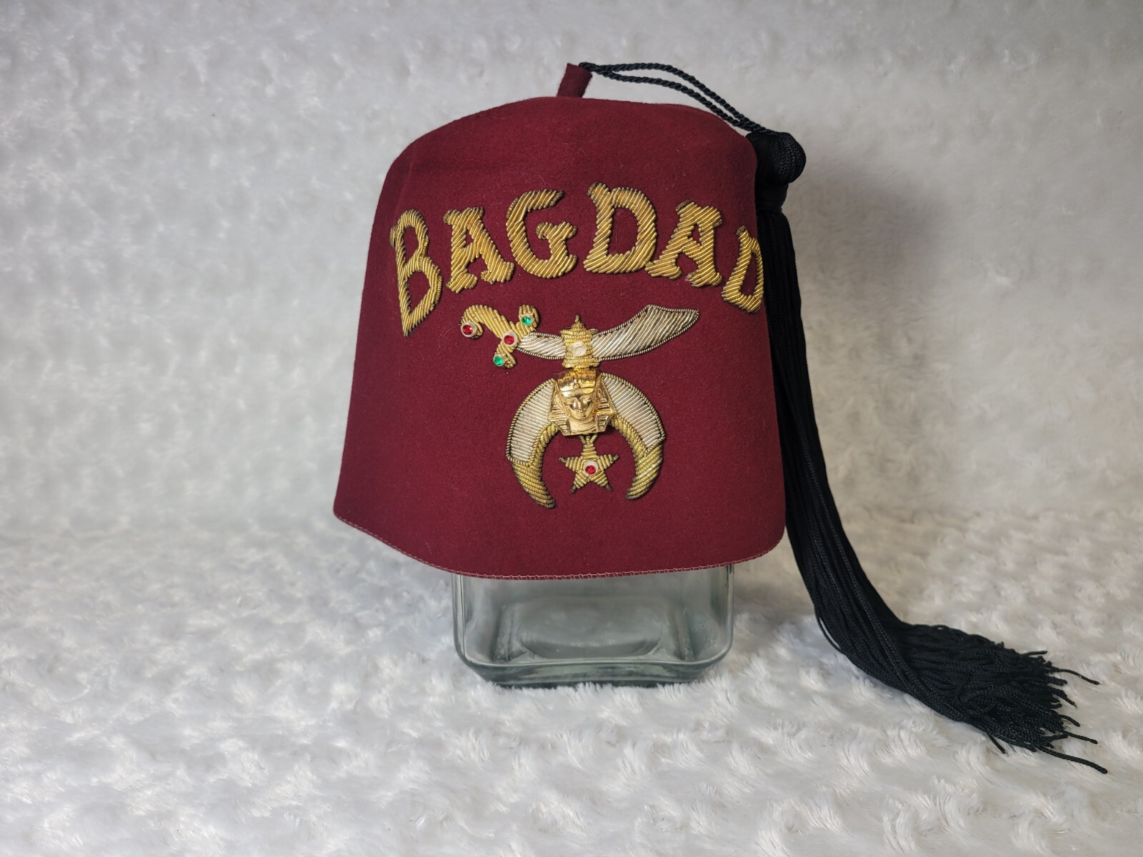 Vintage 1952 Shriners BAGDAD Fez Hat Masonic Shriner Hats Mason