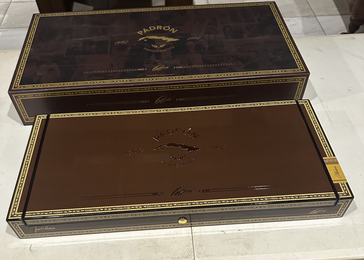 Padron 60th Anniversary Collectible Empty Wooden Cigar Humidor Box 