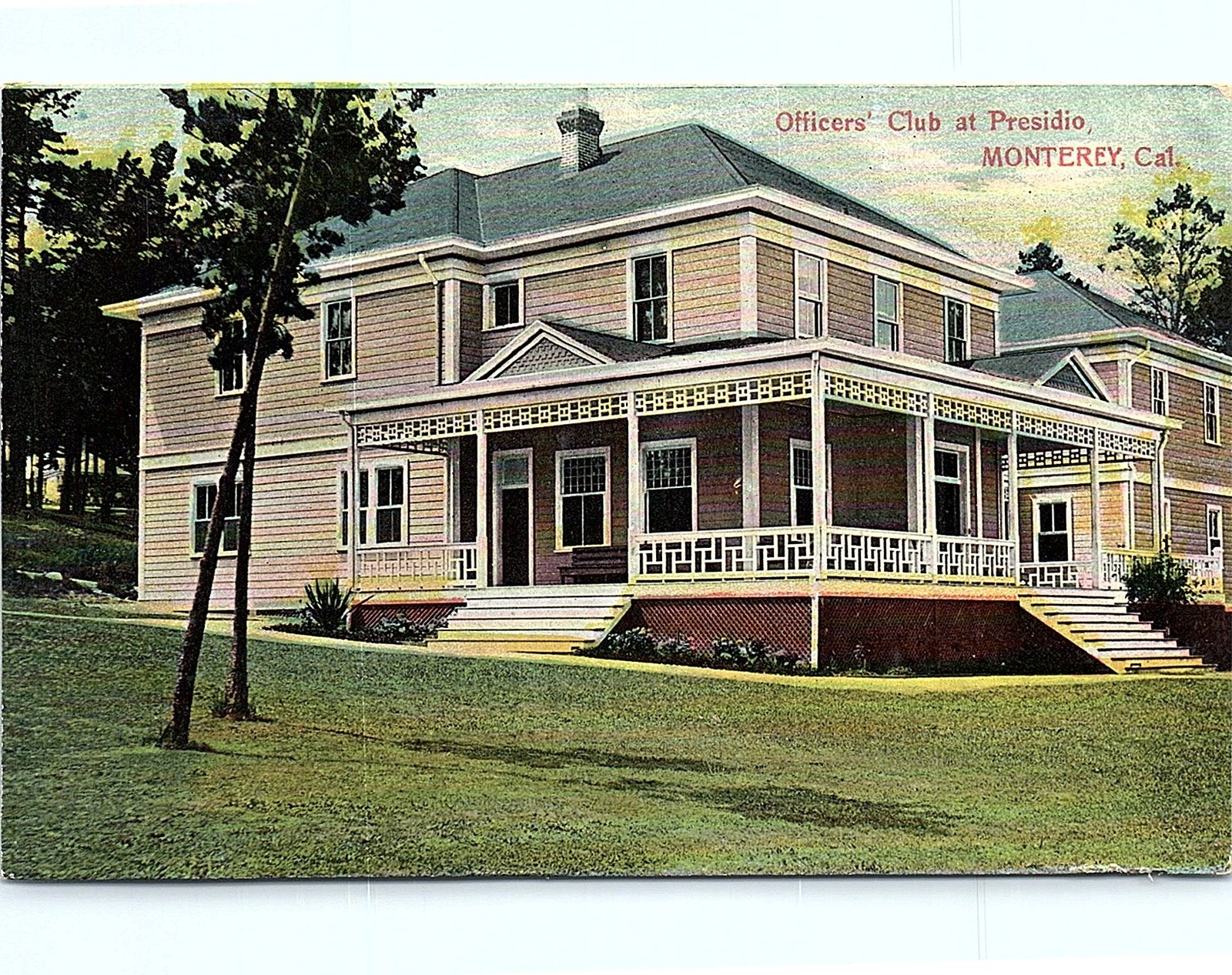 Vintage Postcard: Presidio Monterey Officers\' Club, CA