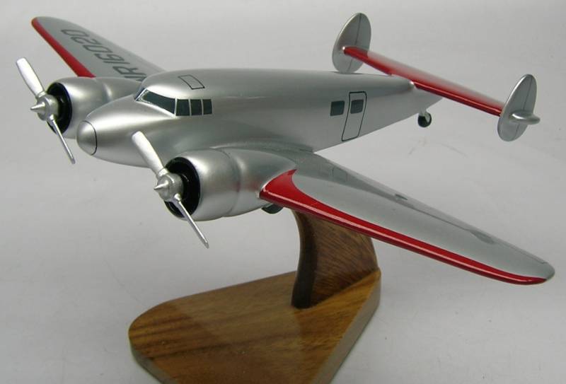 L-10-E Electra Airplane Wood Model Replica Large 