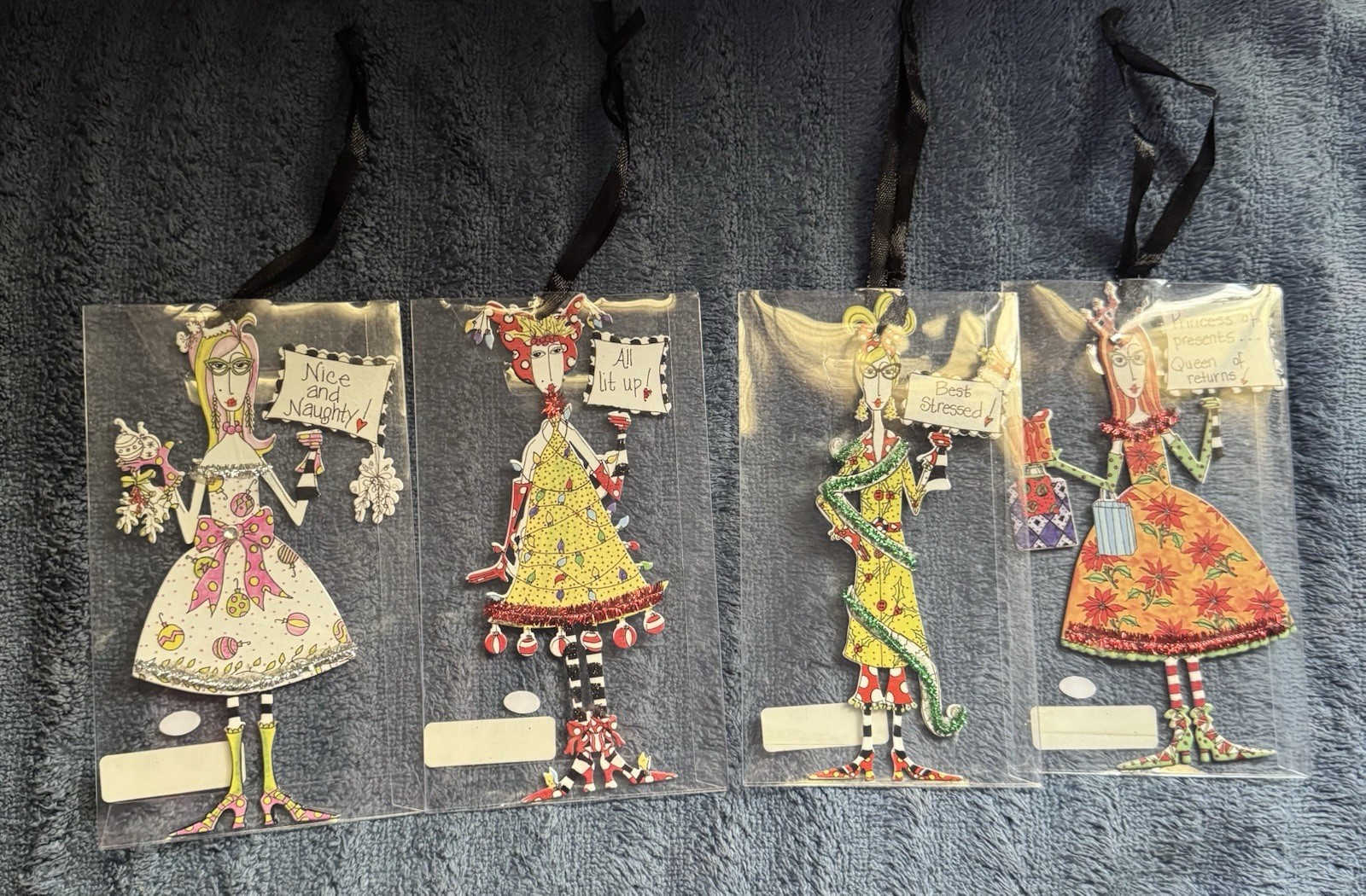 4 Dolly Mama's by Joey for Silvestri. Christmans ornaments