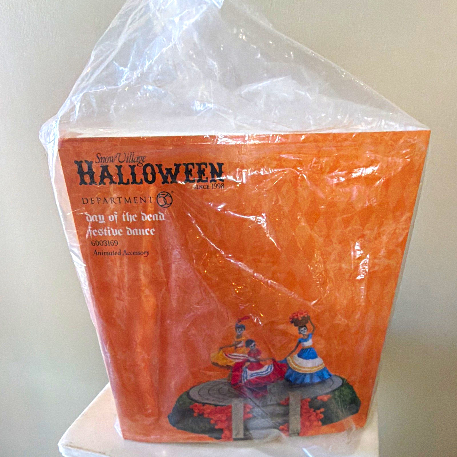 Department 56 Snow Village Halloween Day of the Dead Dance Animated