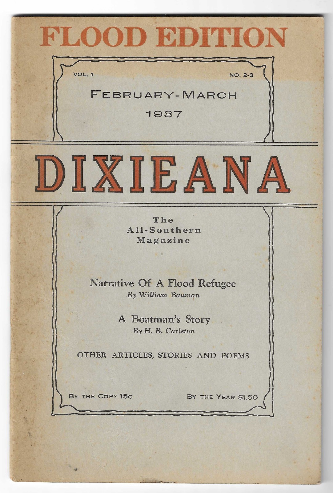 1937 Louisville KY Dixieana Magazine 