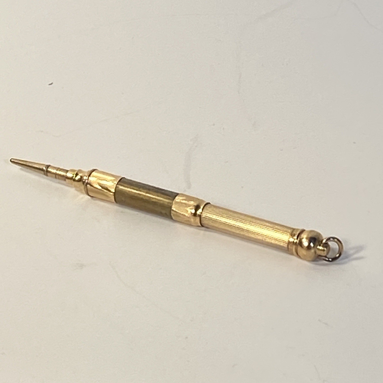 Antique Mechanical Retractable Propelling Pencil W/Chatelaine Gold Filled READ