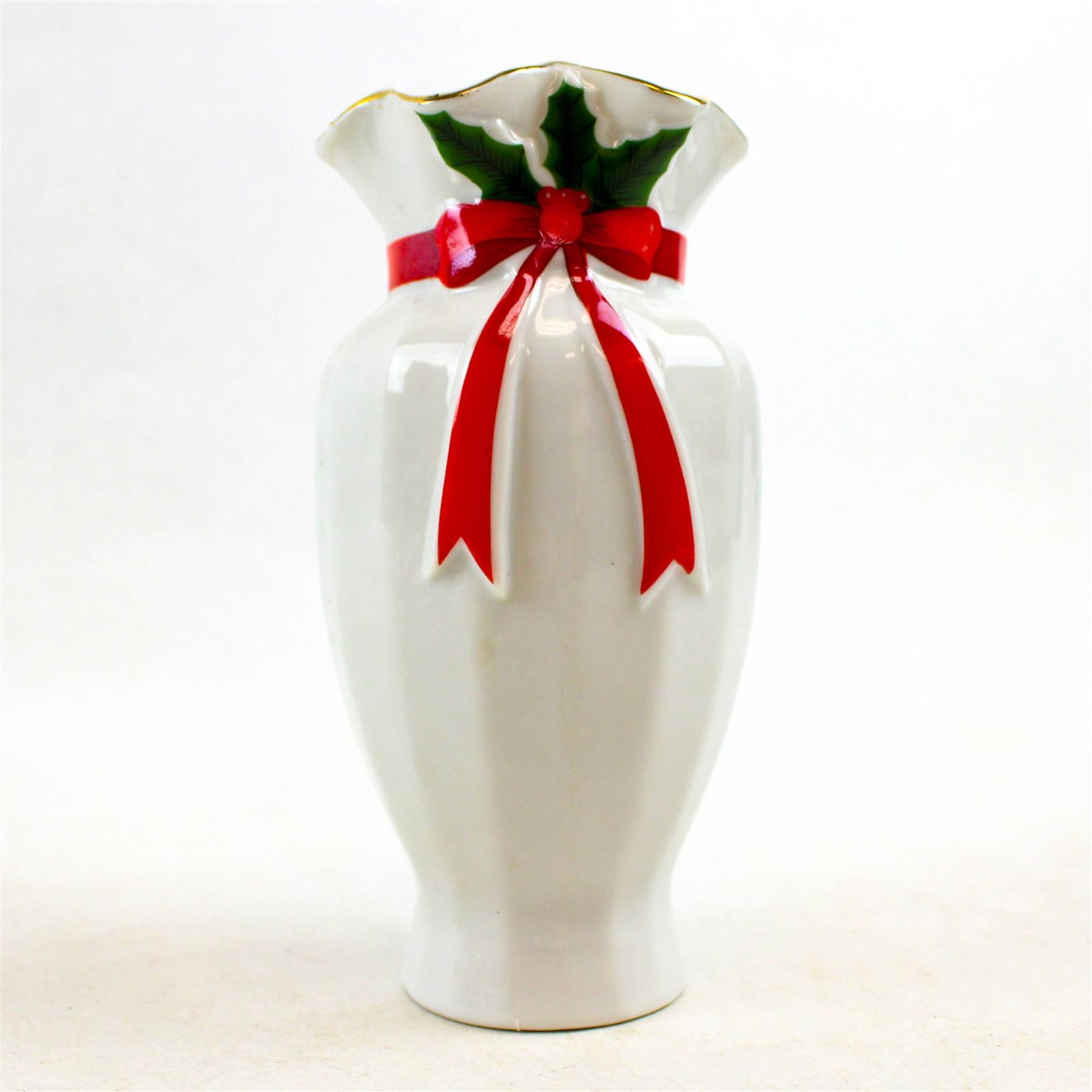1996 Vintage Mount Clemens Pottery Japan Christmas Vase 6\