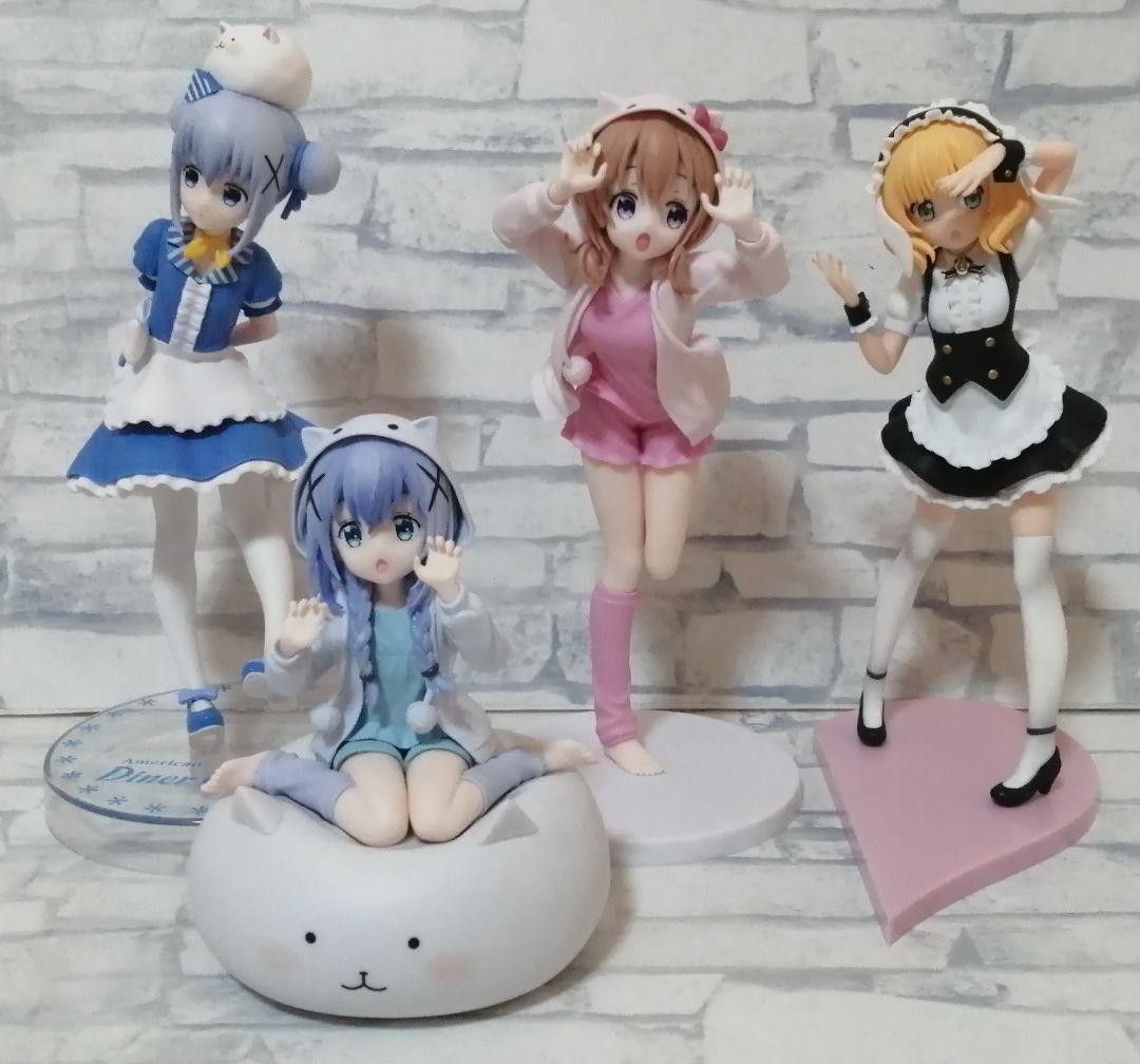 Moe Style Figure Set Gochiusa Chino Cocoa Sharo Collectible Anime Japan