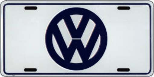 NEW OLD STOCK BEETLE RABBIT PASSAT GOLF GTI METAL LICENSE PLATE AUTO TAG #2718