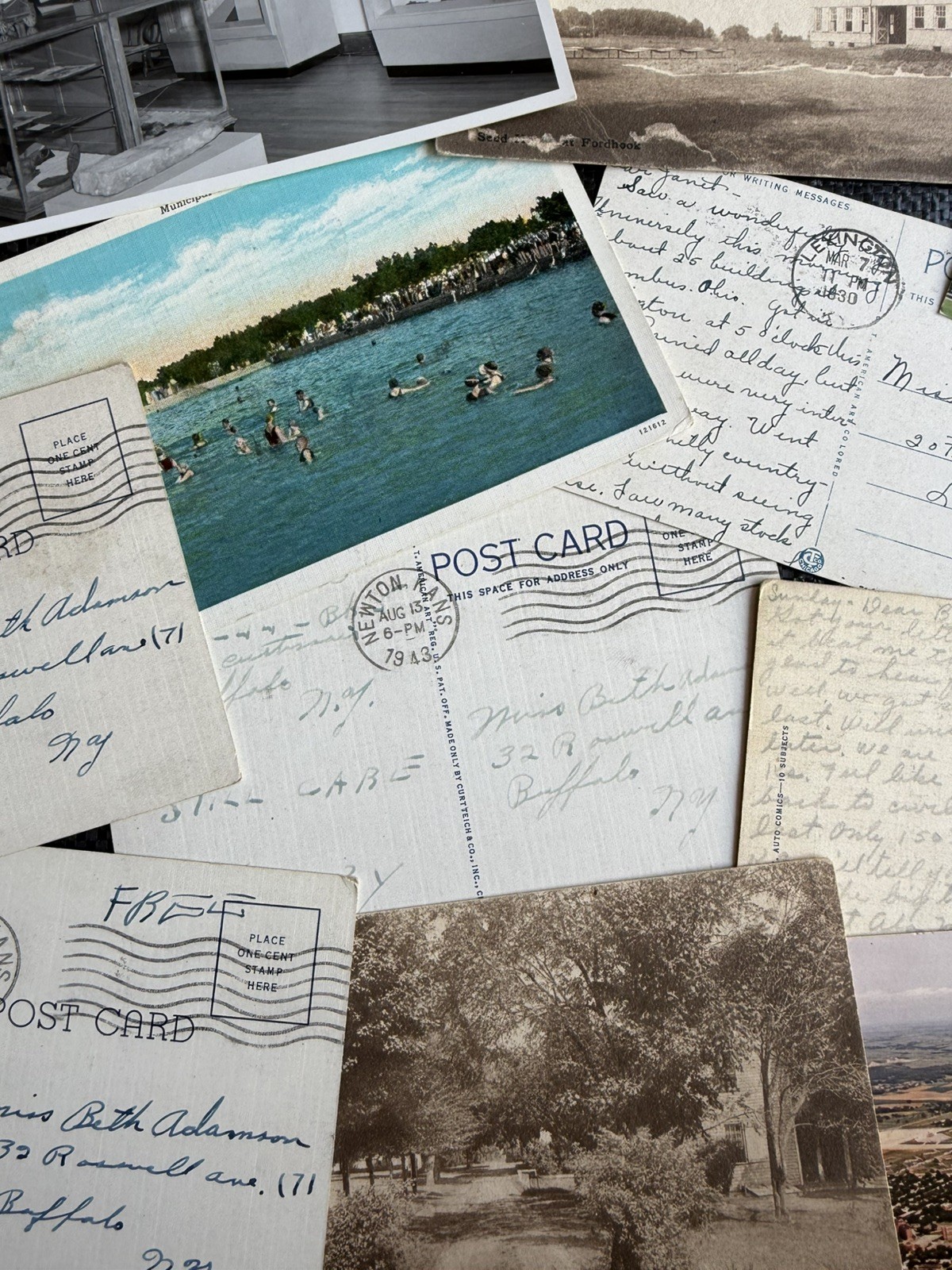 Vintage used and Unused  50 Postcards Lot - Random 4x6 Cards - mixed bulk lot