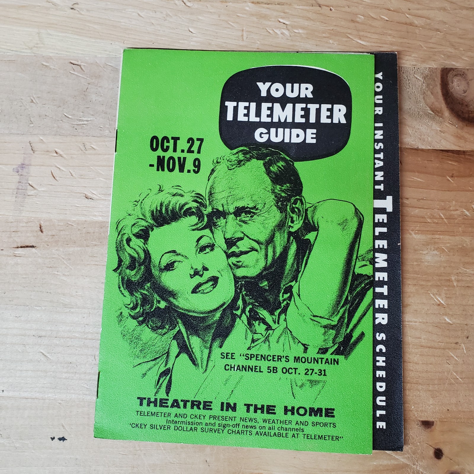 Vintage 1960s Your Telemeter Guide Booklet Early Coin Pay TV Ephemera Toronto