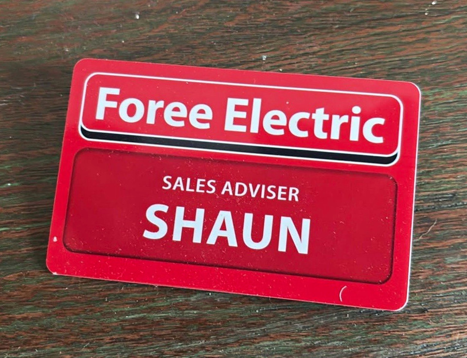 Shaun of the Dead “Shaun” nametag