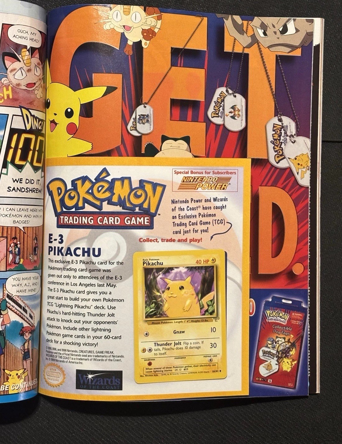 Nintendo Power Magazine Volume 124 w/ E3 Pikachu Pokemon Promo & All Inserts