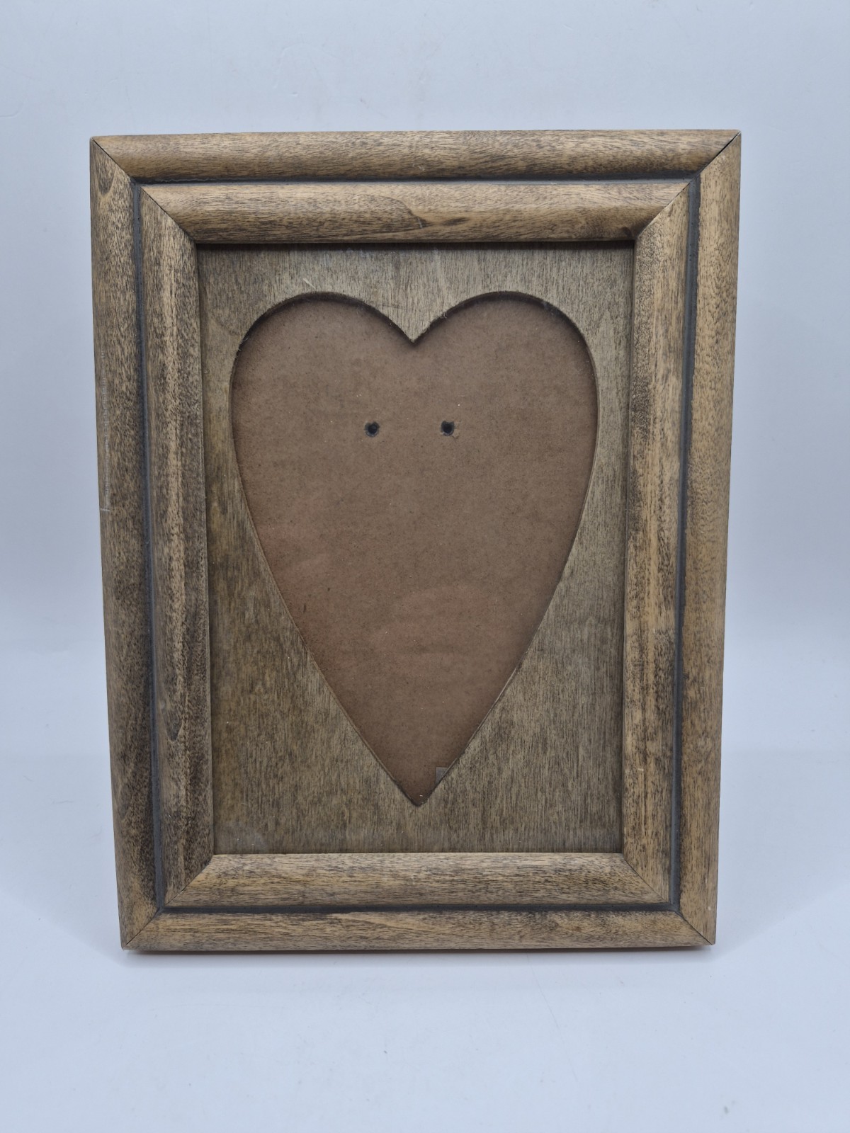 Vintage Cottage Core Heart Picture Frame Shaped Cutout Oak Large 5x7 Vintage Cottage Core Heart Picture Frame Shaped Cutout Oak Large 5x7