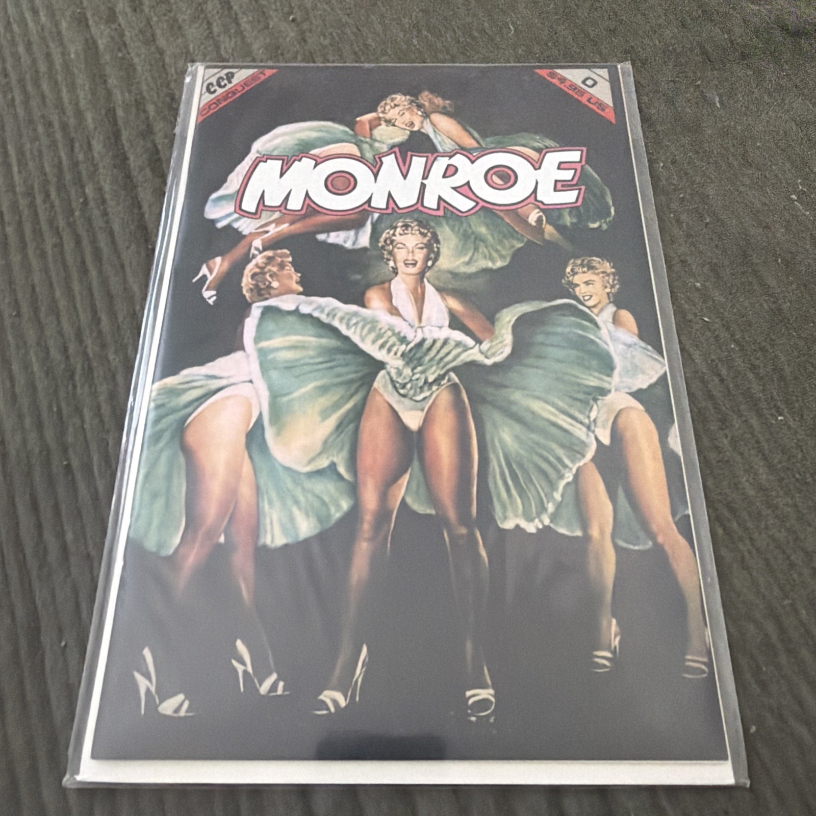 Monroe #0 Marilyn Monroe Joe DiMaggio 1992 With Card and Poster Conquest Comic Monroe #0 Marilyn Monroe Joe DiMaggio 1992 With Card and Poster Conquest Comic