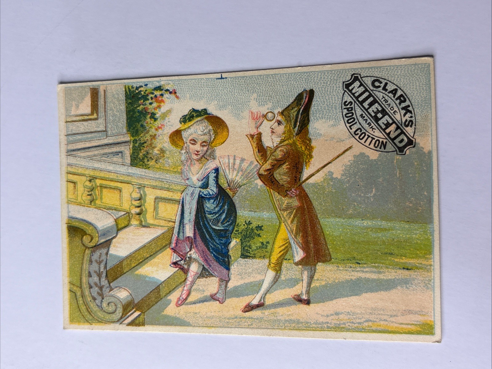 N24 CLARK’S MILE END DPOOL COTTON Advertising Trade Card