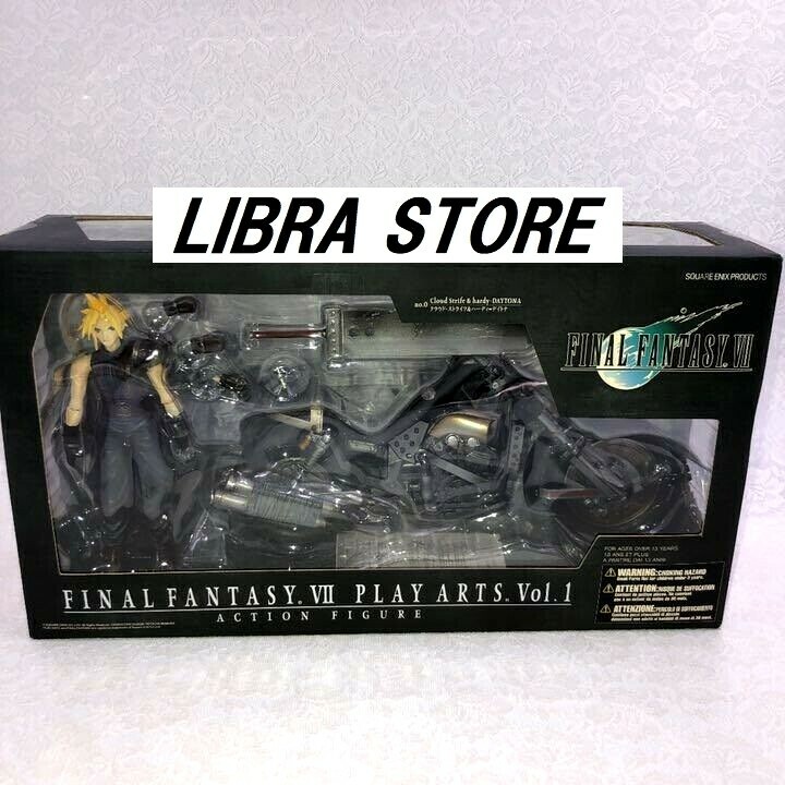 RARE Final Fantasy VII Play Arts Cloud Strife Hardy Daytona Figure Exclusive JP