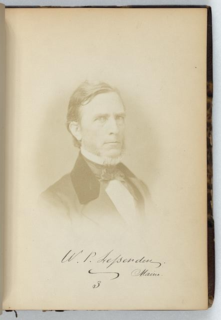 Photo:William Pitt Fessenden Maine Senator 1859 Half-Length Portrait