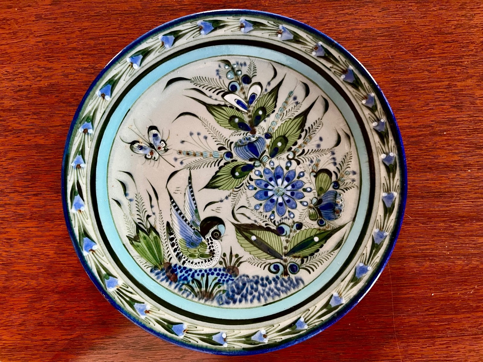 Rare Vtg Ken Edwards Tonala Pottery Dinner or Wall Display Plate 10.5\