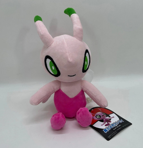 Shiny Celebi Plush Doll – Soft Stuffed Collectible Plush Toy with Tags, Cute Myt