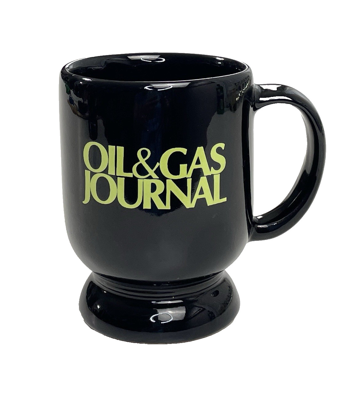 Vintage Frankoma Pottery Mug OIL & GAS JOURNAL Footed Mug Vintage Frankoma Pottery Mug OIL & GAS JOURNAL Footed Mug