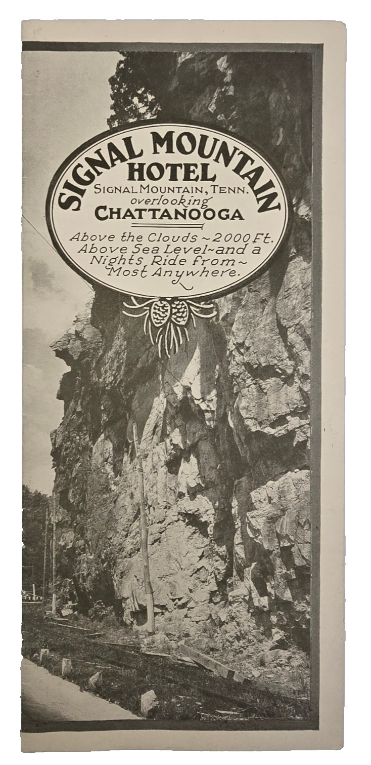 Vintage Signal Mountain Hotel Chattanooga Tennessee Advertising Brochure History
