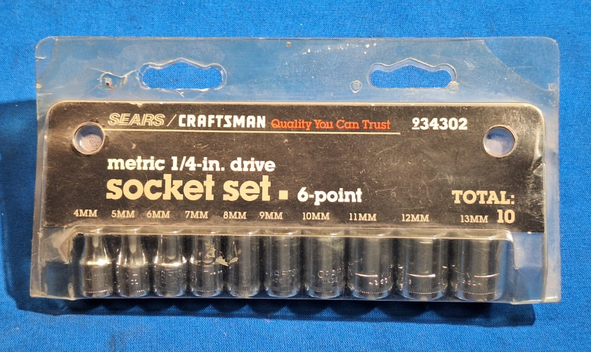 USA Craftsman 34302 10 piece METRIC 1/4\