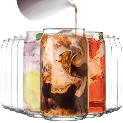 Le\'raze GL 963 Set of 10 Can Shaped Drinking Glasses - 16oz (New) Le\'raze GL 963 Set of 10 Can Shaped Drinking Glasses - 16oz (New)