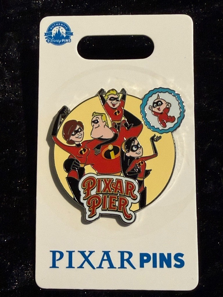 Disney Pin Incredibles Family Pixar Pier DCA 2024 Disney Pin Incredibles Family Pixar Pier DCA 2024
