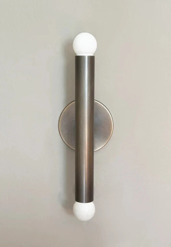 mid century 2 lights Brass Wall Sconce Beside Wall Lamp Fixture mid century 2 lights Brass Wall Sconce Beside Wall Lamp Fixture