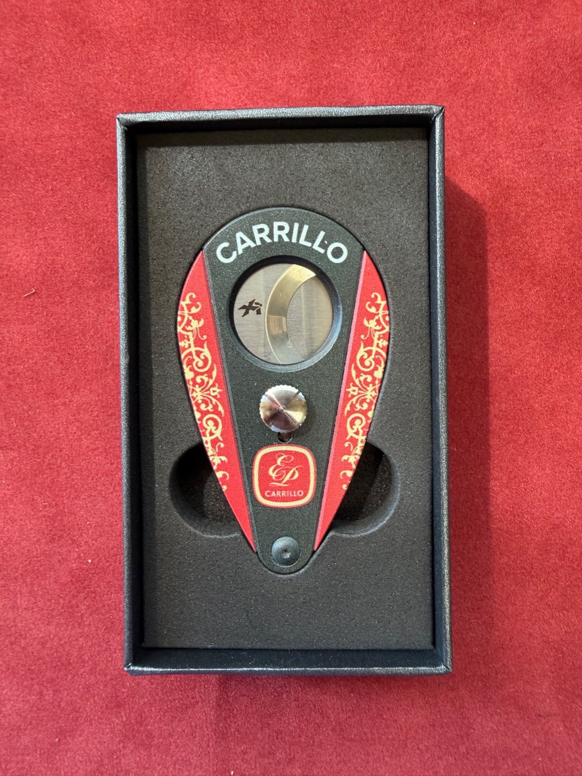 EP Carrillo Cigars Xikar Xi2 Double Bladed Cigar Cutter, NEW IN BOX