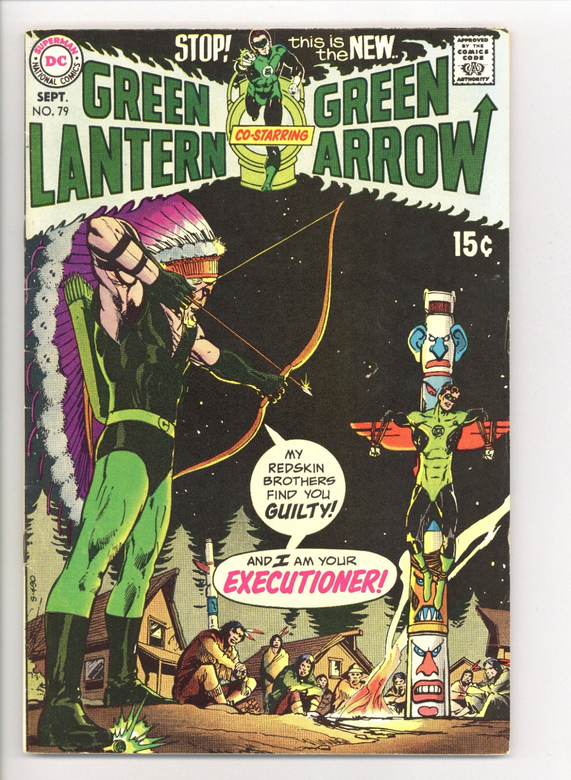 GREEN LANTERN 79 (FVF) Green Arrow Ghost of Ulysses Star Adams 1970 DC n317