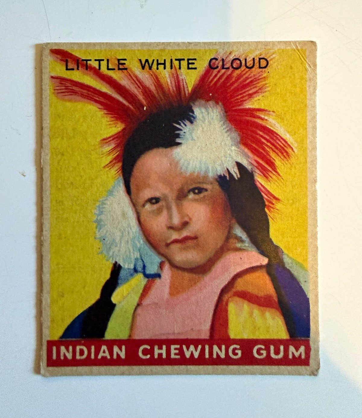 1947 Goudey Gum Co. Indian Chewing Gum Little White Cloud #74 Non-Sport Card