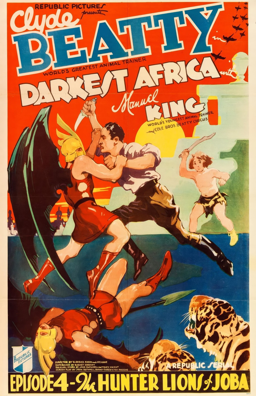 Darkest Africa 1936 Poster Print Wall Art Movie Decor