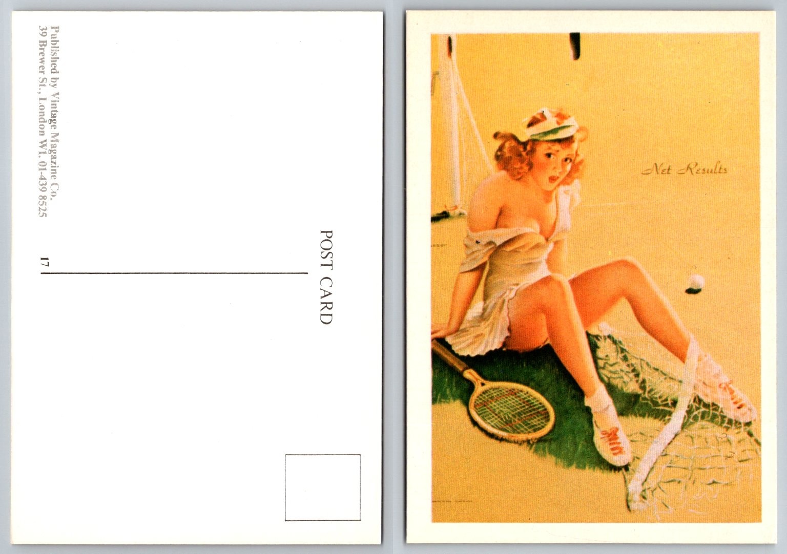 Vintage Pin-Up Postcard \