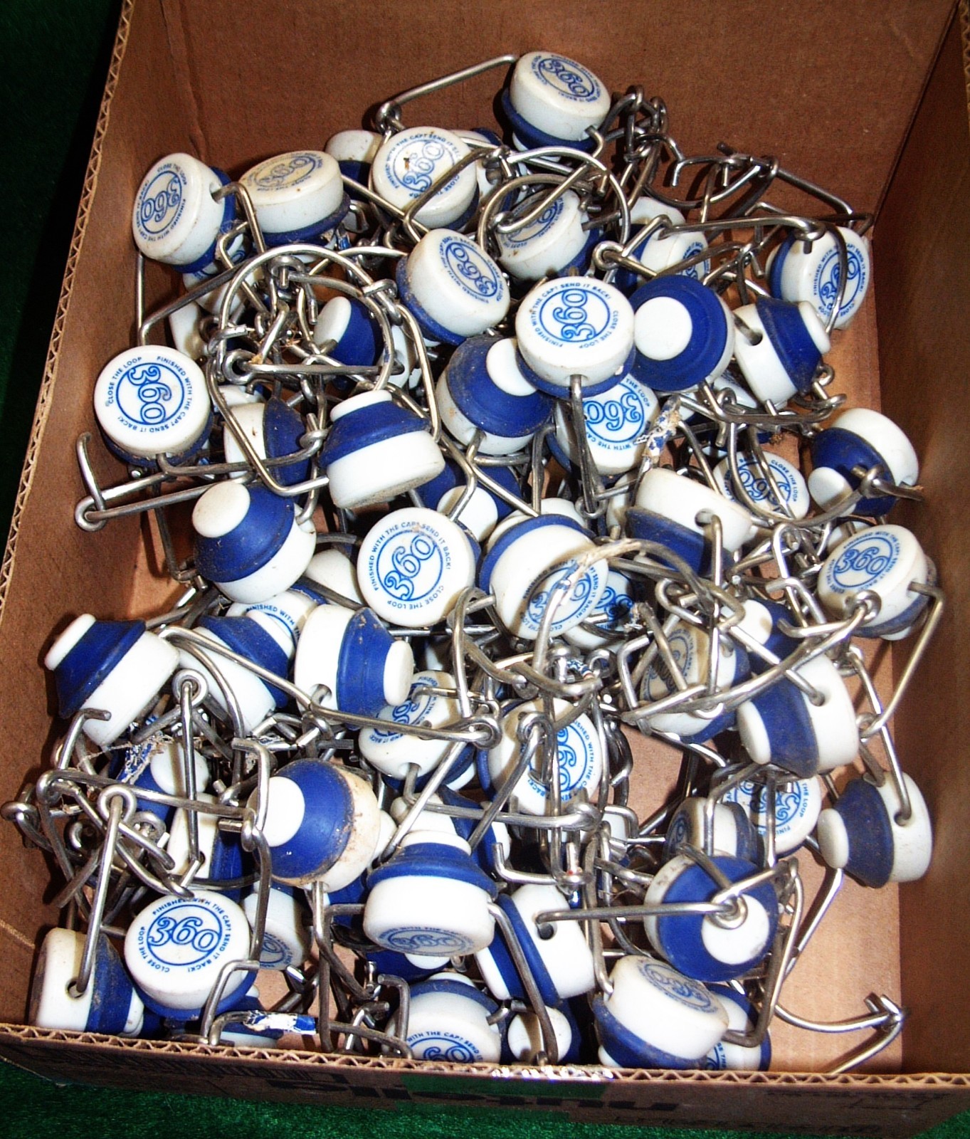 SWING TOPS EZ CAP FLIP TOP STOPPER Gaskets, 89 CAPS, Beer Lid