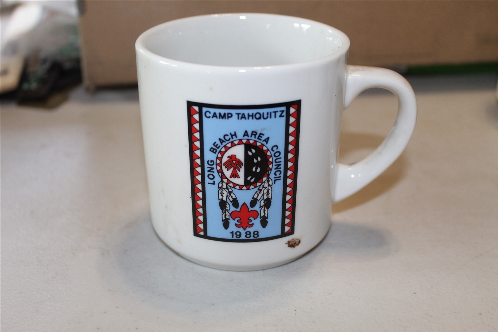 BOY SCOUTS CAMP TAHQUITZ 1988 COFFEE MUG
