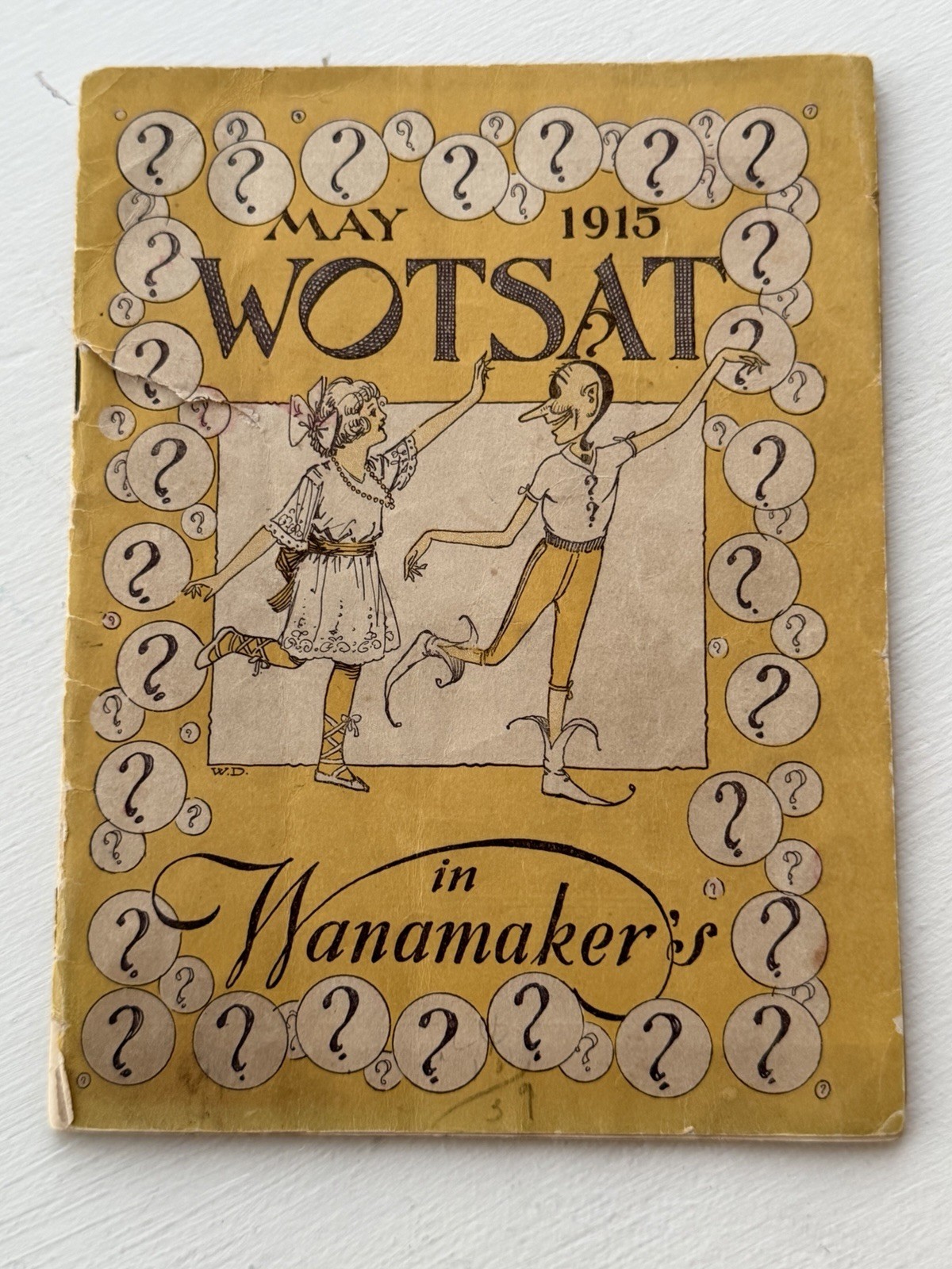 Antique Wanamaker's WOTSAT Children’s Magazine MAY 1915 Philadelphia Store Book