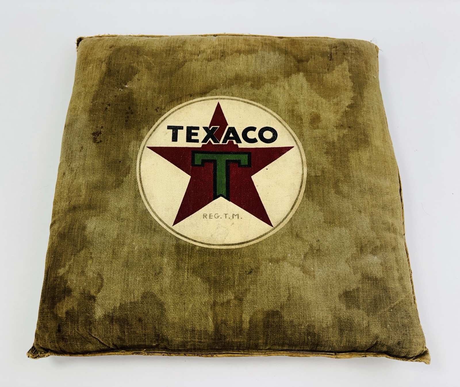 Vintage 1930s Texaco Stadium Seat Cushion Morgan Dennis Scottie Dogs Rare